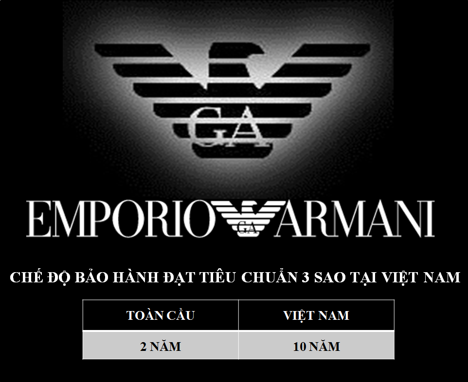 Trung tâm bảo hành đồng hồ EMPORIO ARMANI VIỆT NAM