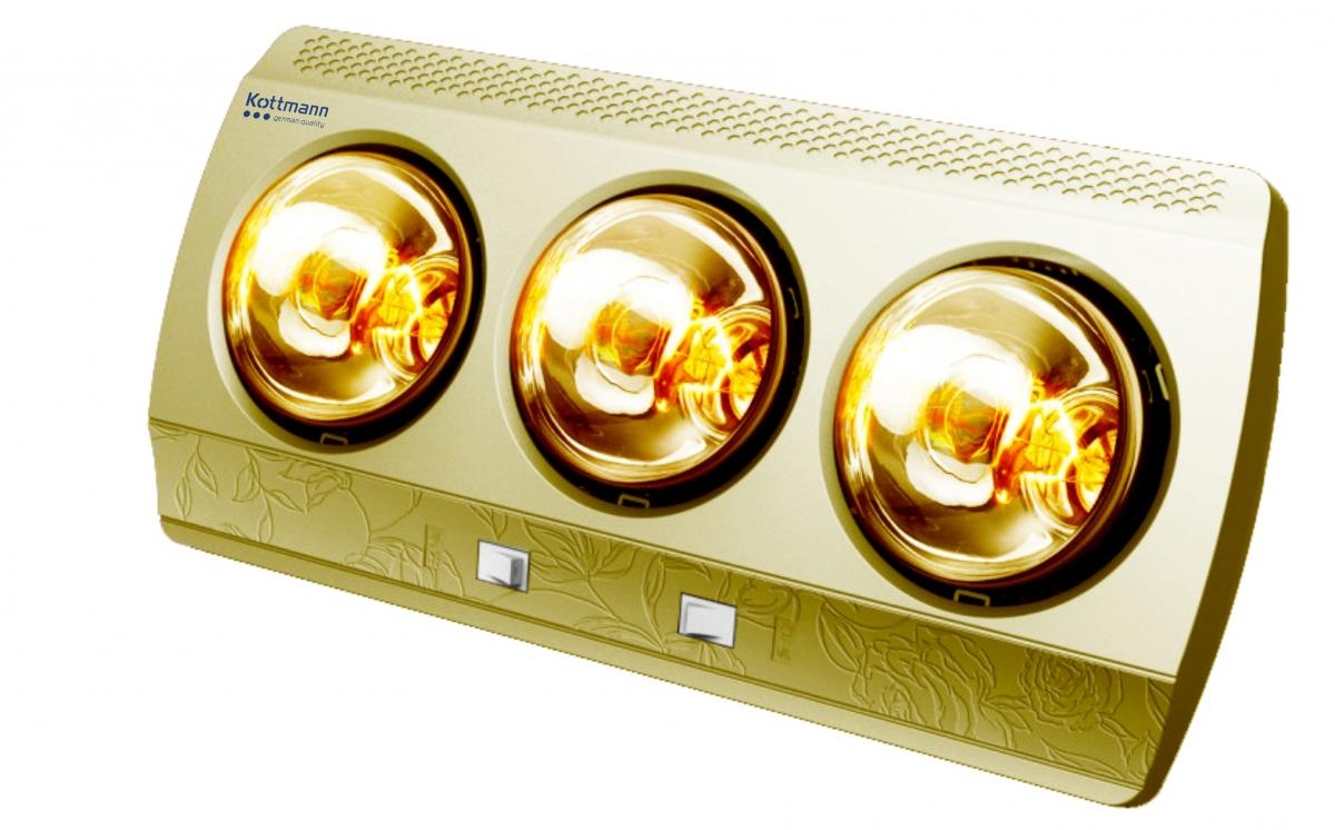 Đèn sưởi 3 bóng Kottmann ( Vàng ) K3B-NV - Nhập khẩu chính hãng Đức