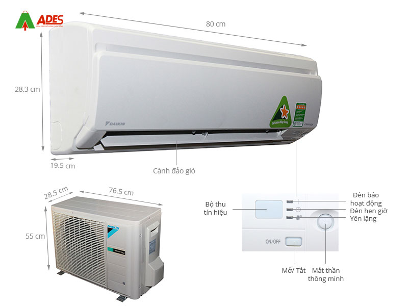 Dieu hoa Daikin Inverter FTKS25GVMV/RKS25GVMV