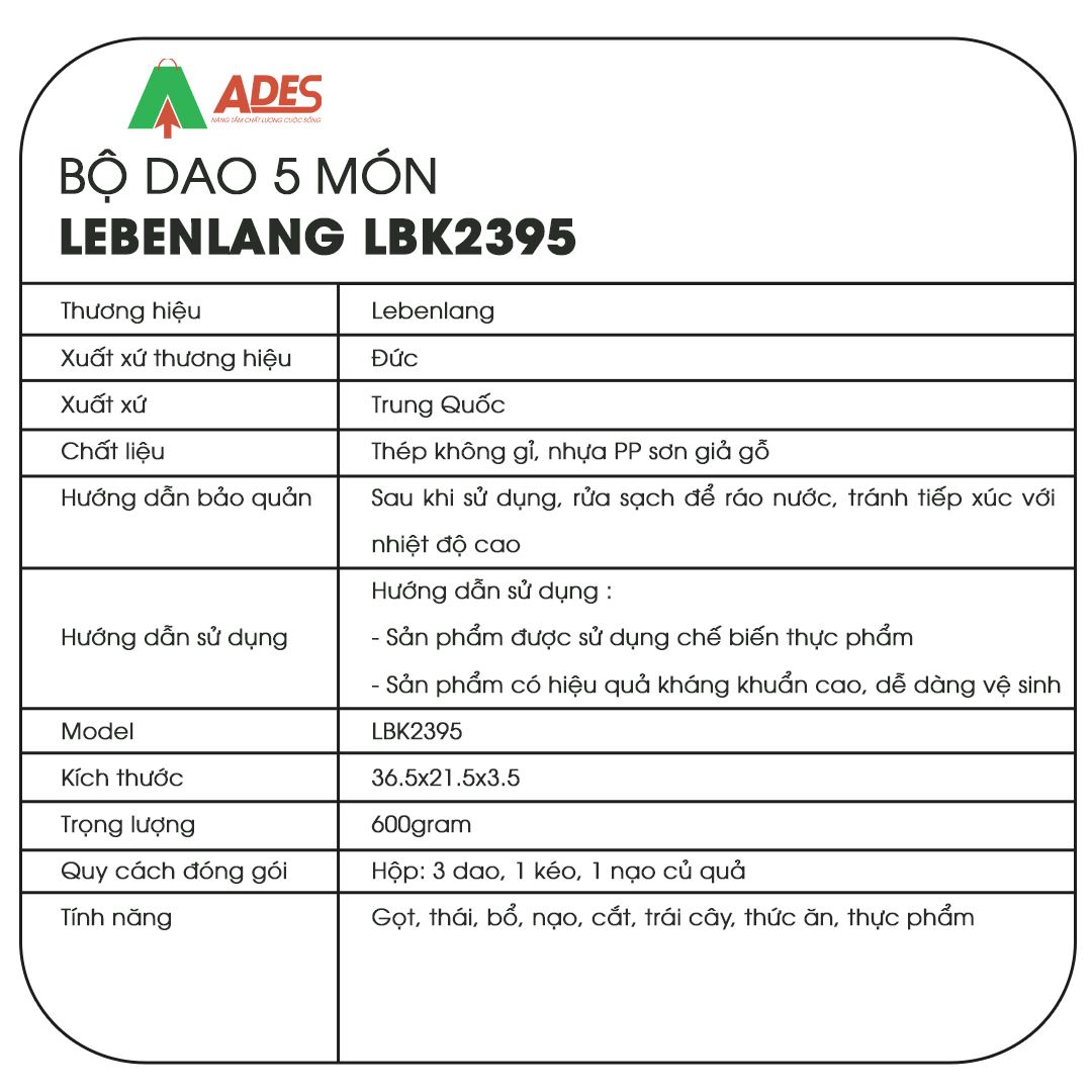 Bo dao Lebenlang LBK2395