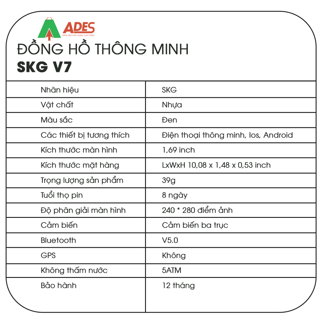 Dong ho thong minh SKG V7