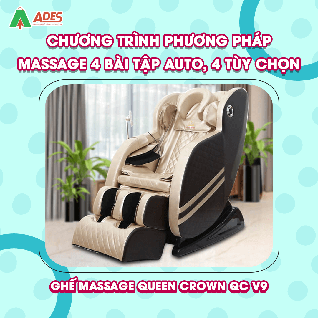 Queen Crown QC V9 chuong trinh massage đa dạng