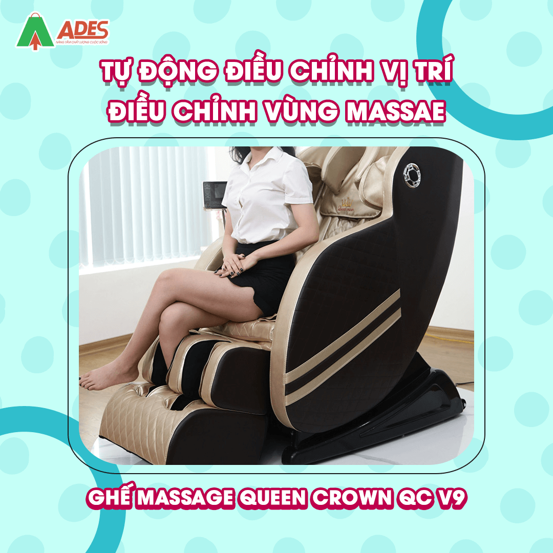 Queen Crown QC V9 tu dong dieu chinh vung massage