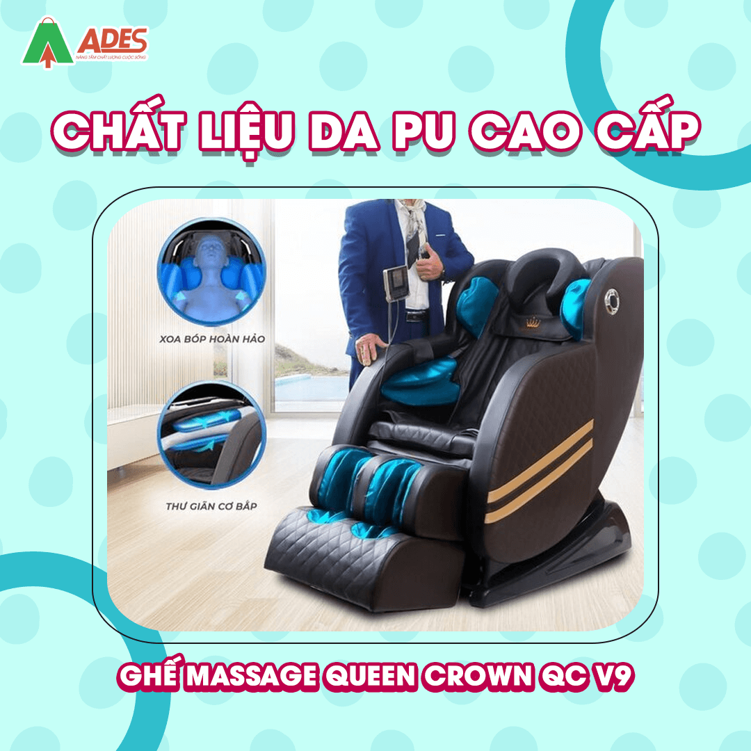 Queen Crown QC V9 chat lieu da pu cao cap