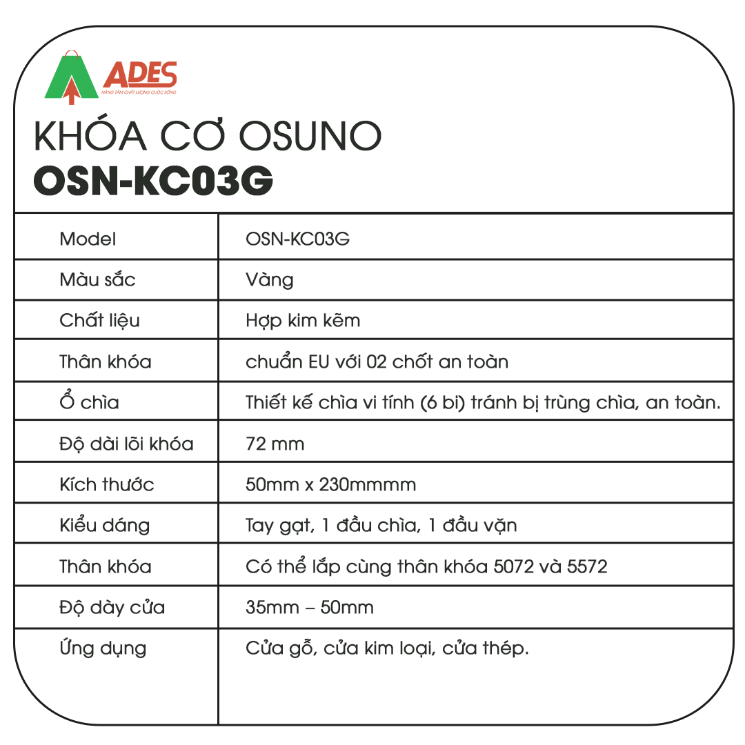 Khoa co Osuno OSN-KC03G