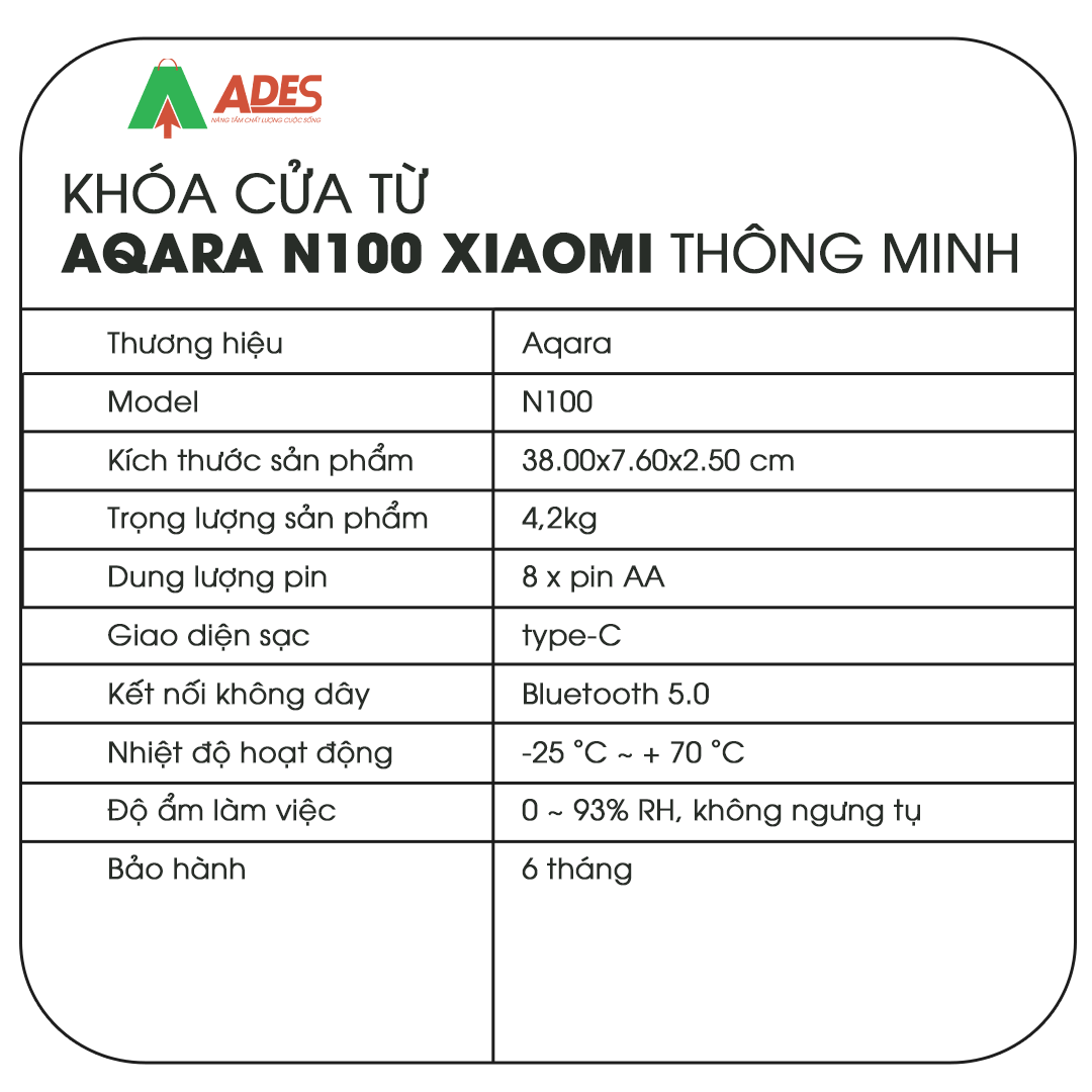 Khoa cua thong minh Aqara N100