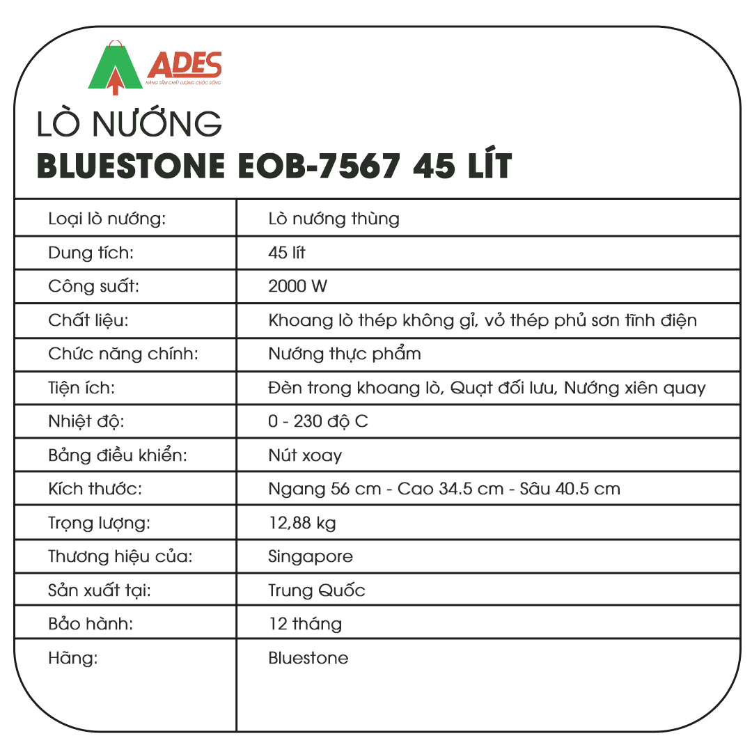 Lo nuong Bluestone EOB-7567