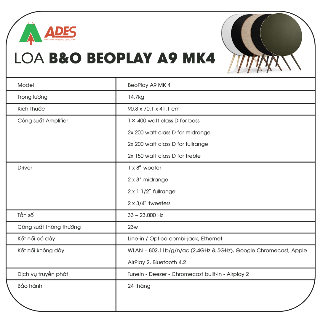 B&O Beoplay A9 MK4
