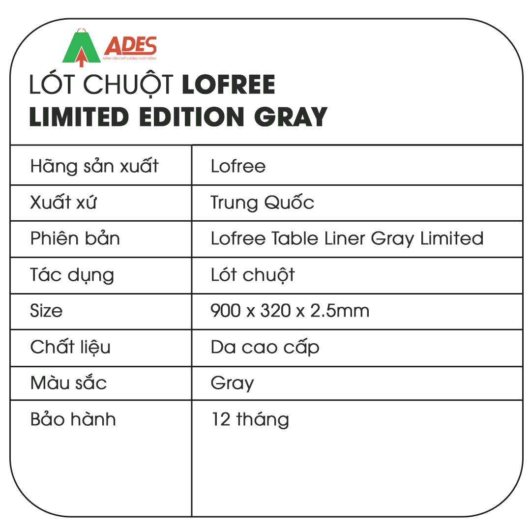 Lot chuot Lofree Limited Edition Gray