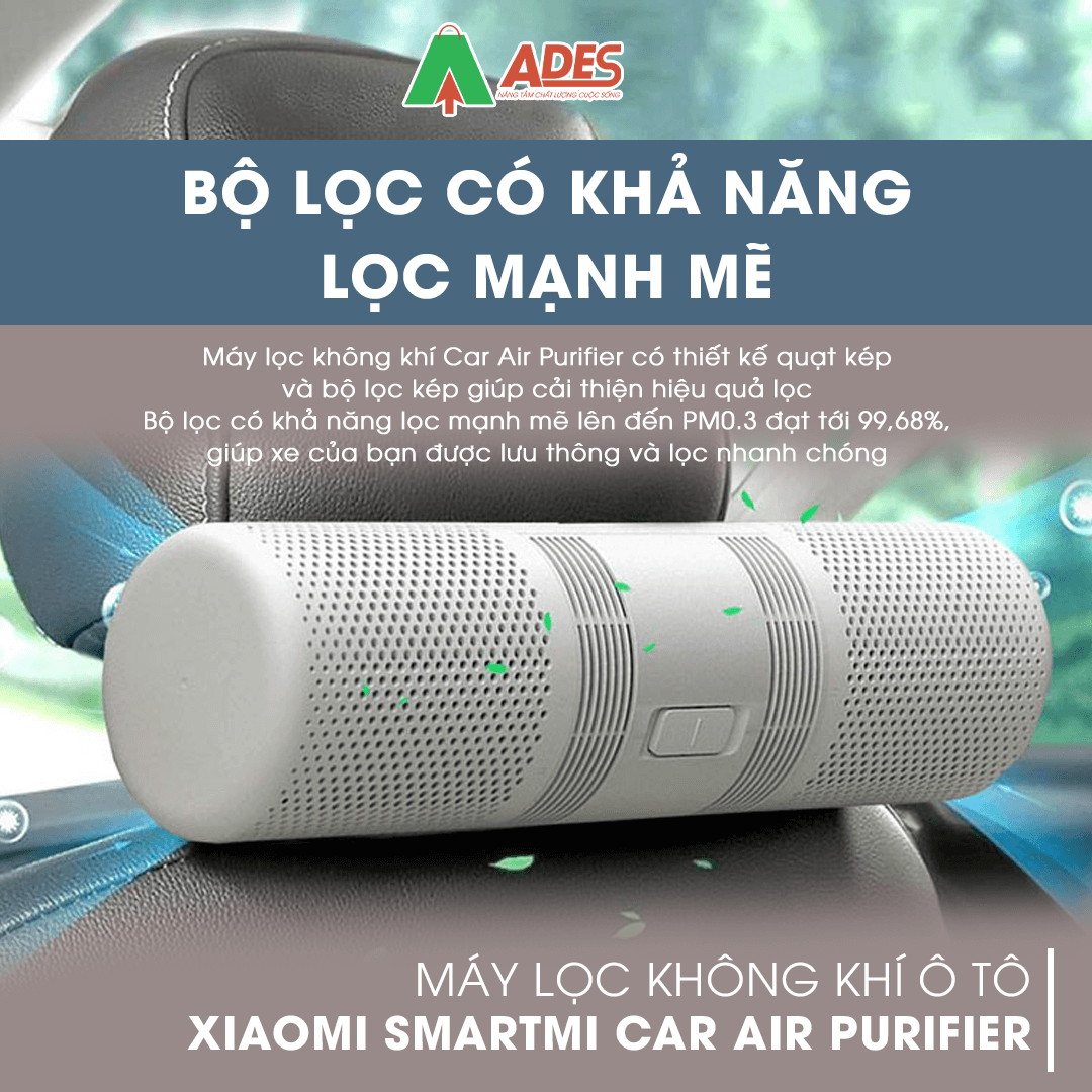 may loc khong khi o to Xiaomi smartmi kha nang loc manh me