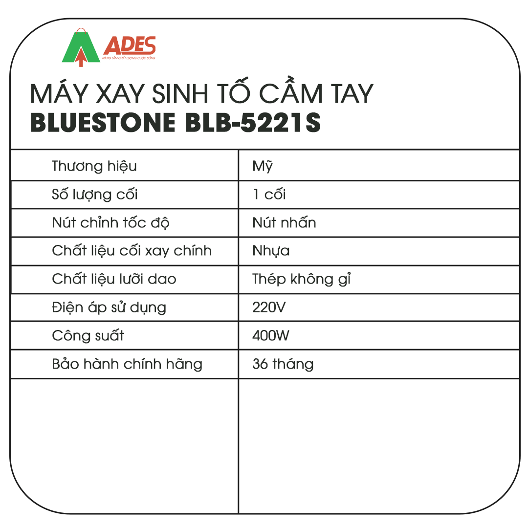 May xay sinh to BlueStone BLB-5221S