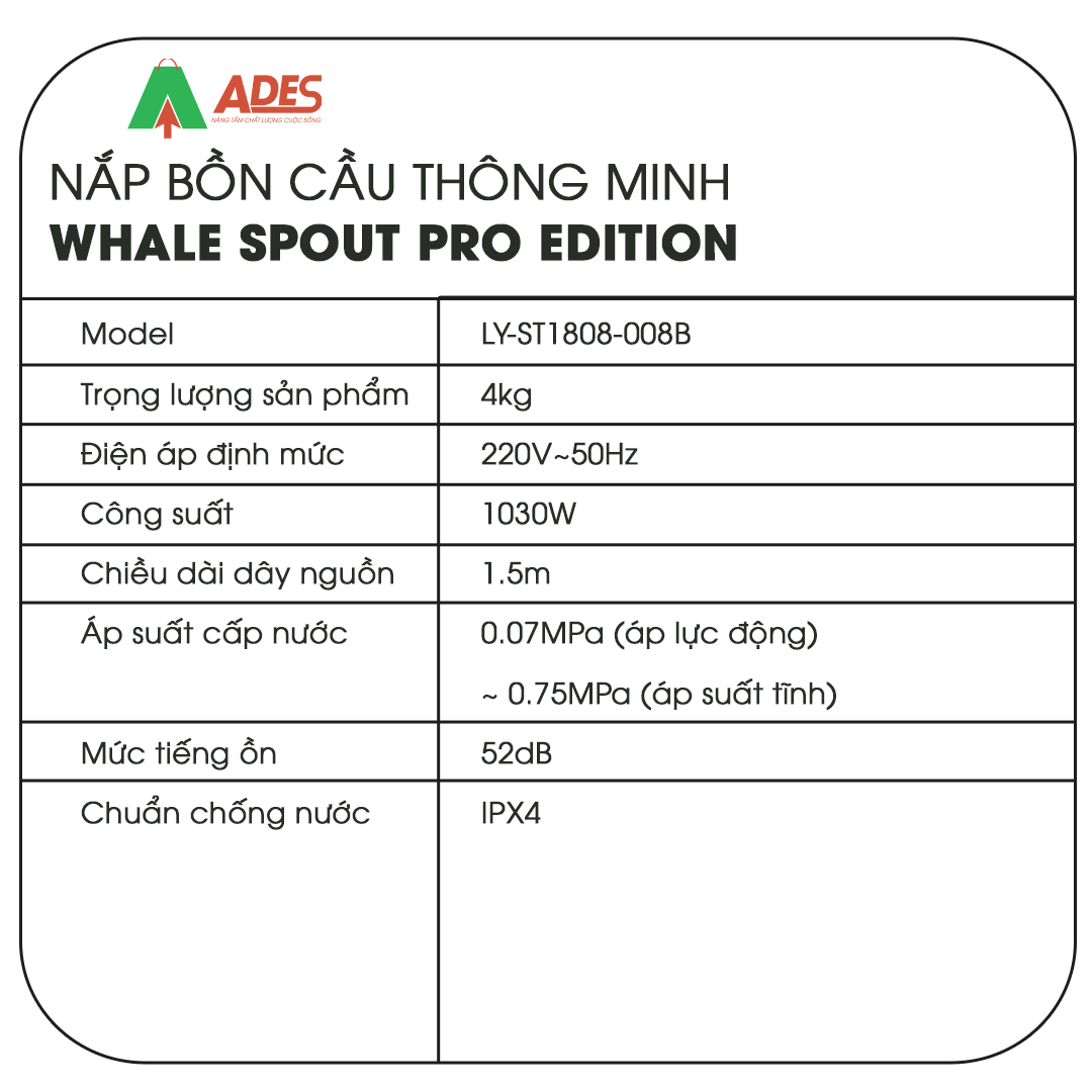Nap bon cau thong minh Whale Spout Pro Edition