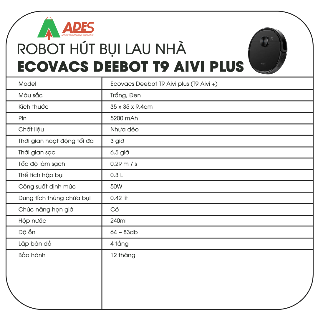 Ecovacs Deebot T9 AIVI Plus