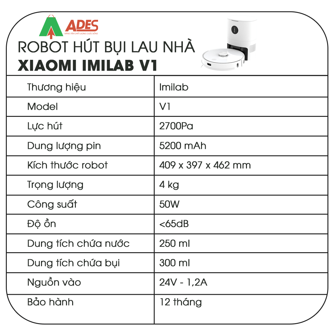 Xiaomi Imilab V1 thong so