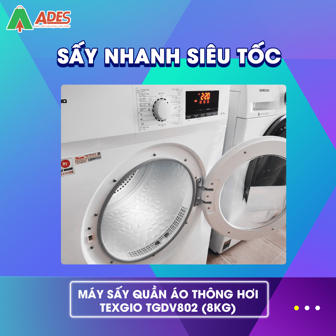 Texgio TGDV802 say nhanh sieu toc