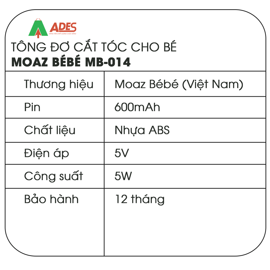 Tong do Moaz bebe MB-014