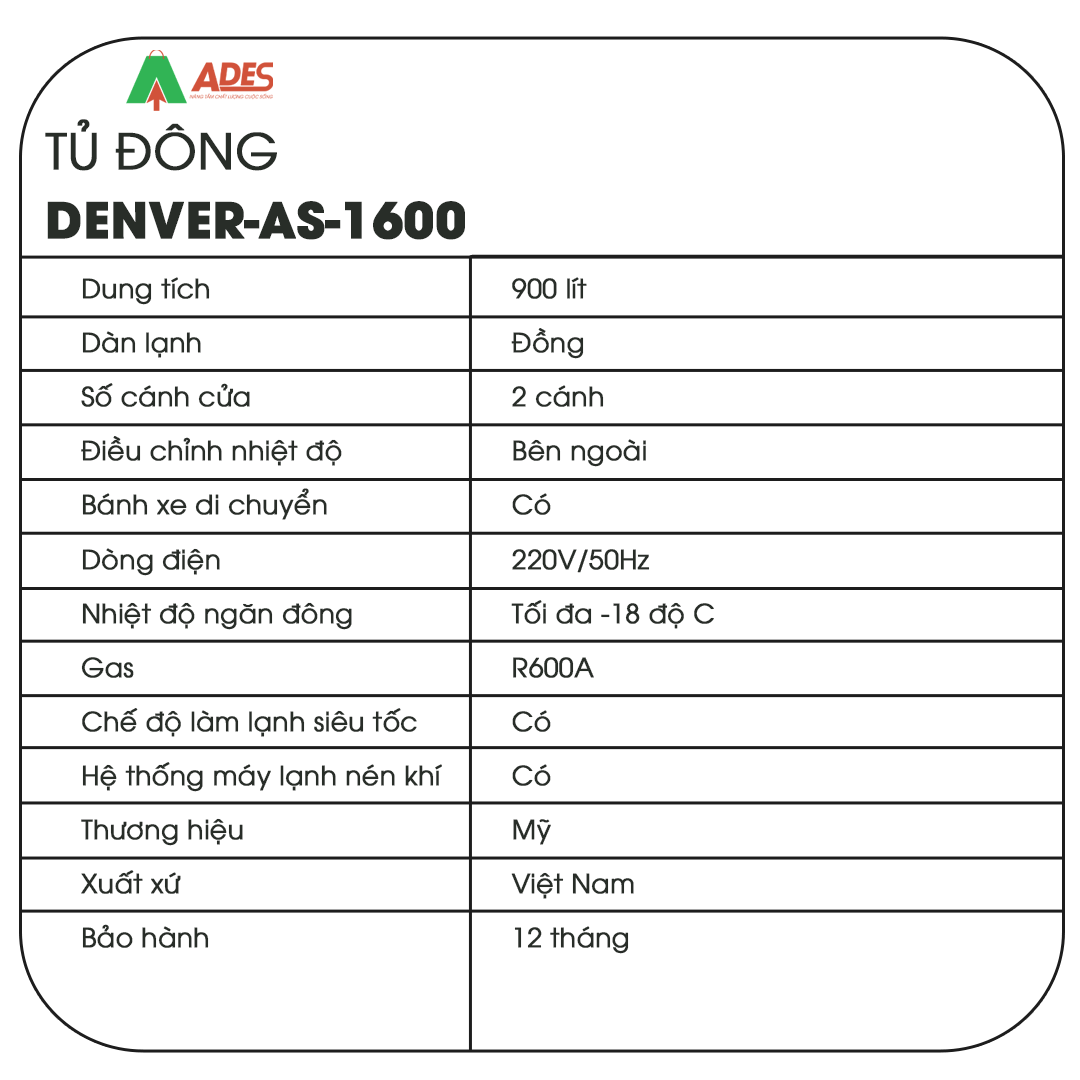 Tu dong Denver AS1600