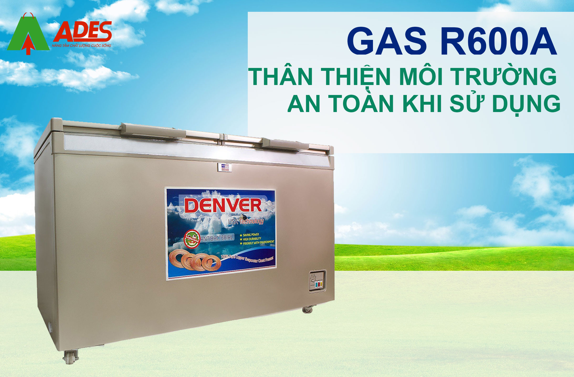 gas r600a cua tu dong Denver AS 660TD 