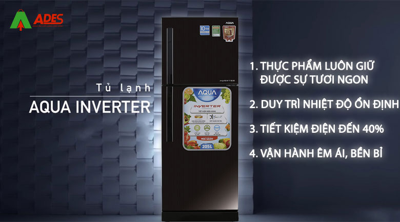 cong nghe inverter cua tu lanh AQR-I209DN