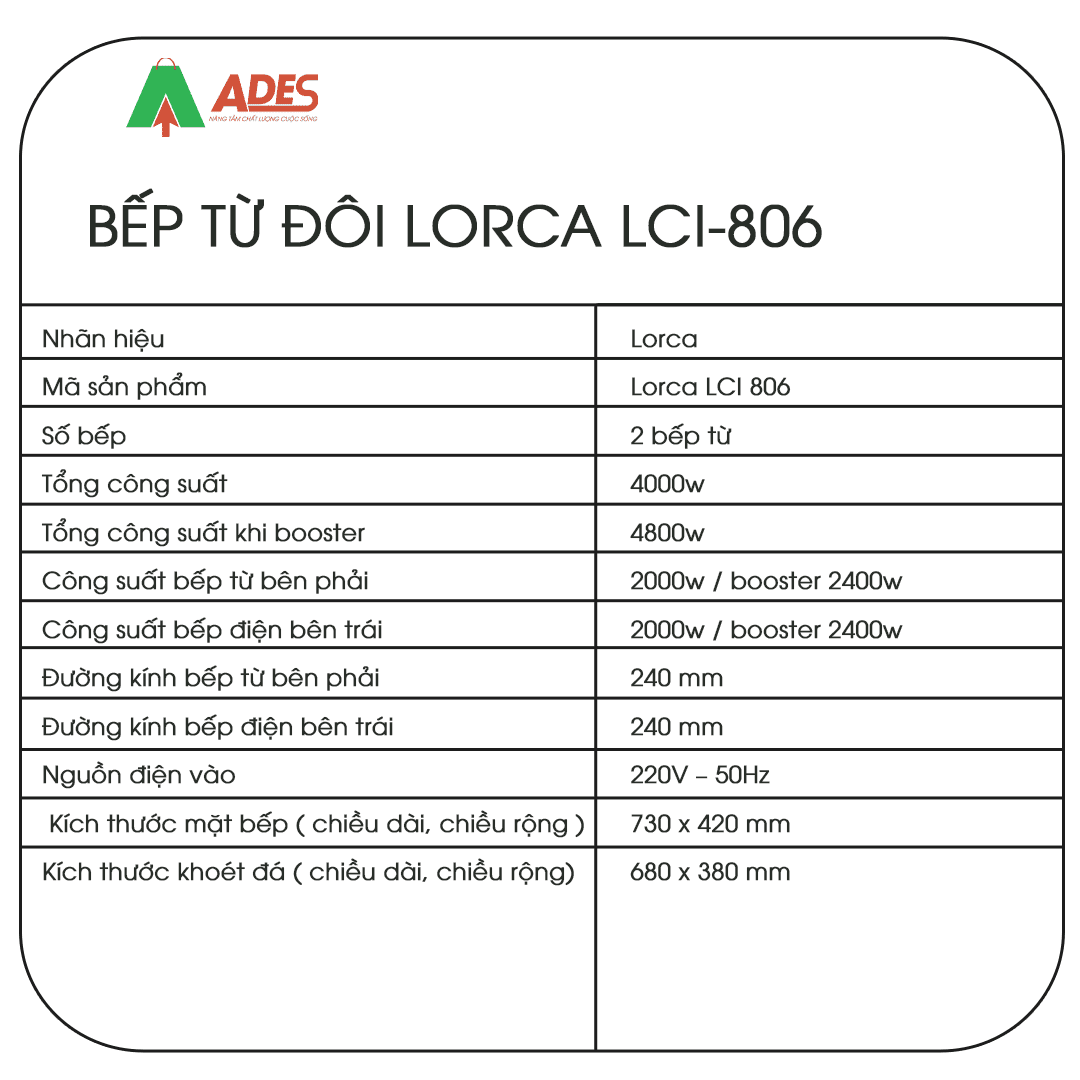 Bep tu doi Lorca LCI-806