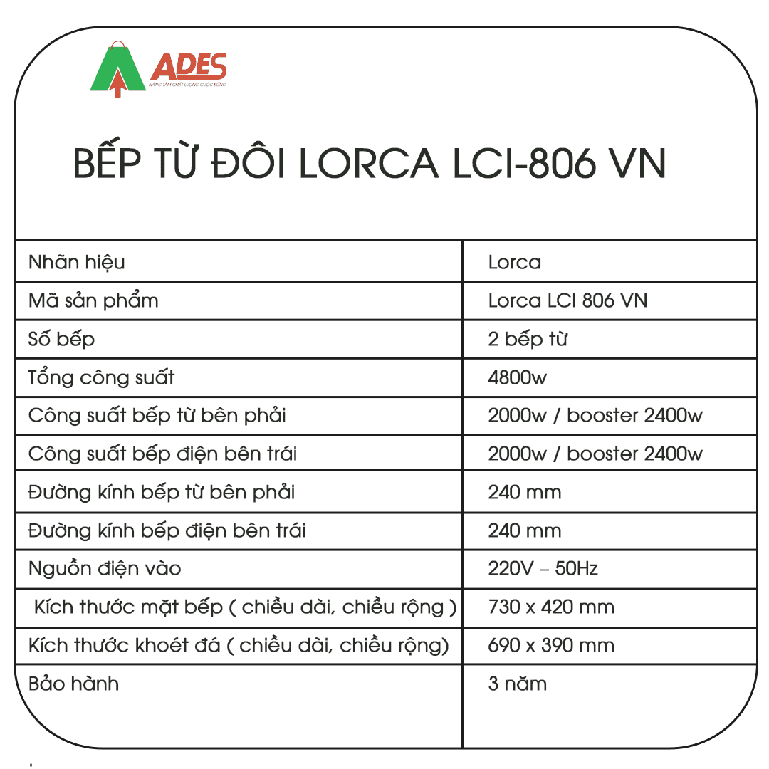 bep tu Lorca LCI-806 VN