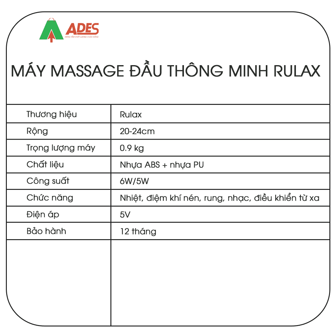 May massage dau RULAX