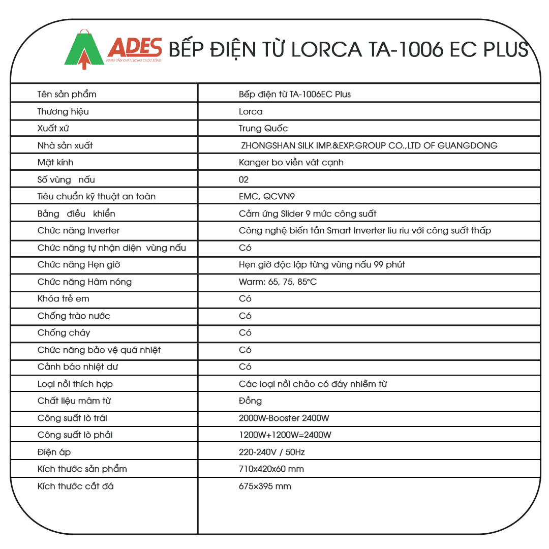 Bep tu Lorca TA 1006EC PLUS