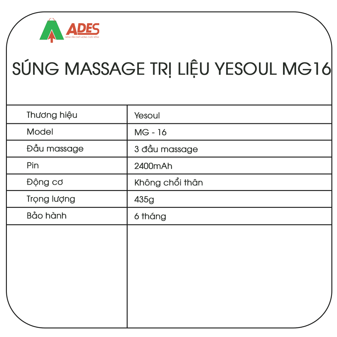 Sung massage Yesoul MG16