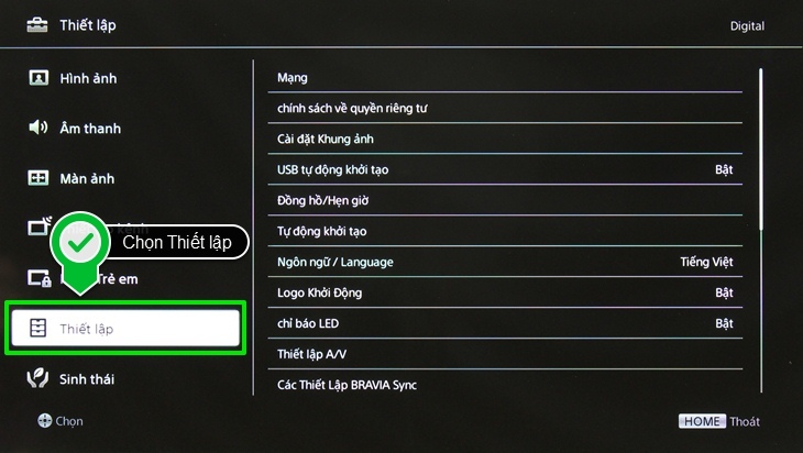 Cách kết nối mạng LAN cho tivi