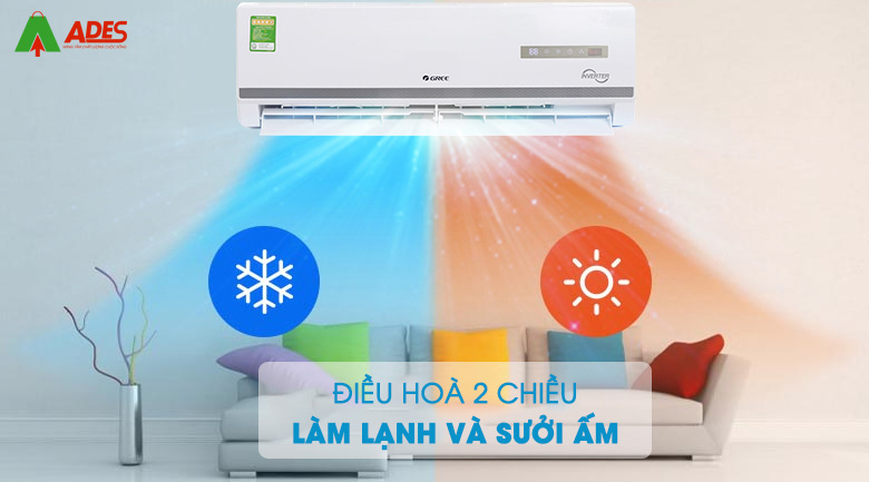 Dieu hoa 2 chieu Gree Inverter 1 HP GWH09WA-K3D9B7L