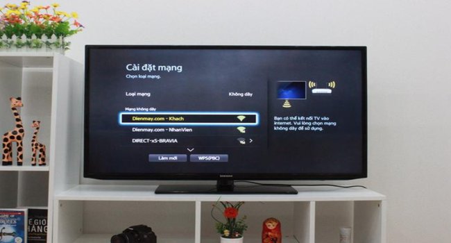 Cách kết nối mạng LAN cho tivi