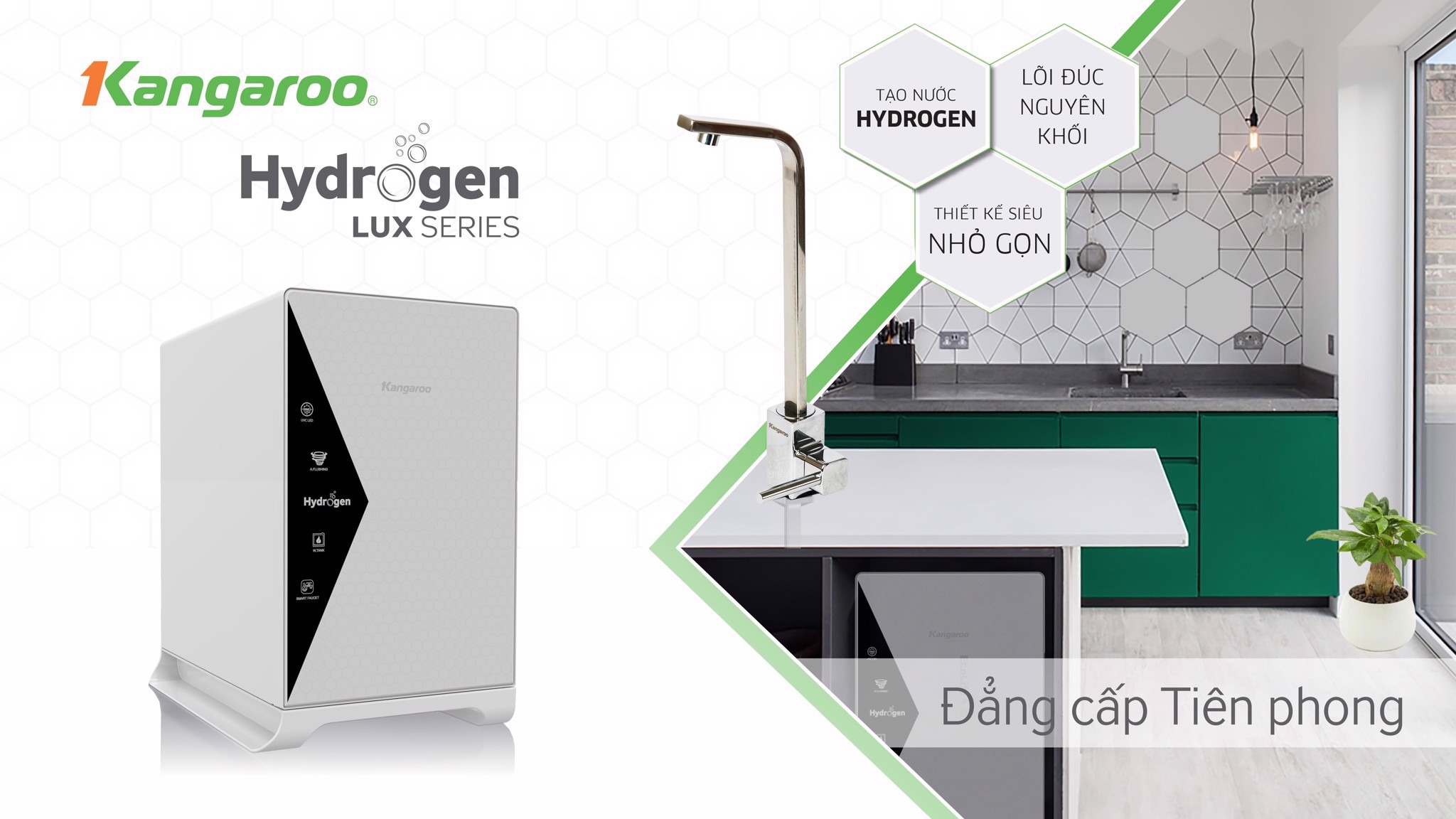 Máy lọc nước Kangaroo kiểu dáng thanh lịch, sang trọng
