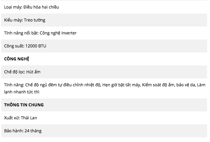 Top 3 máy điều hòa nhiệt độ 2 chiều tiết kiệm điện đáng mua nhất