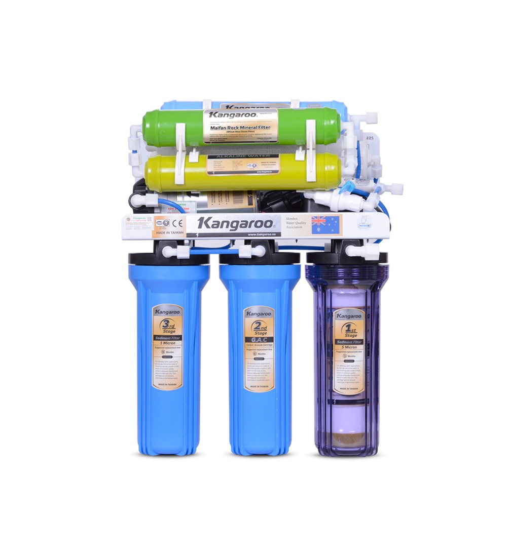 Máy lọc nước RO Kangaroo có từ 5 đến 10 cấp lọc