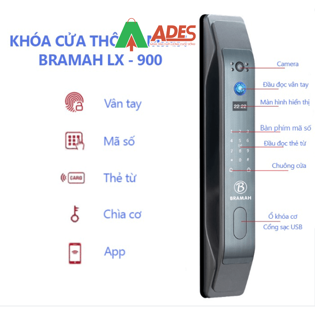 Khoa thong minh Bramah LX900 Plus