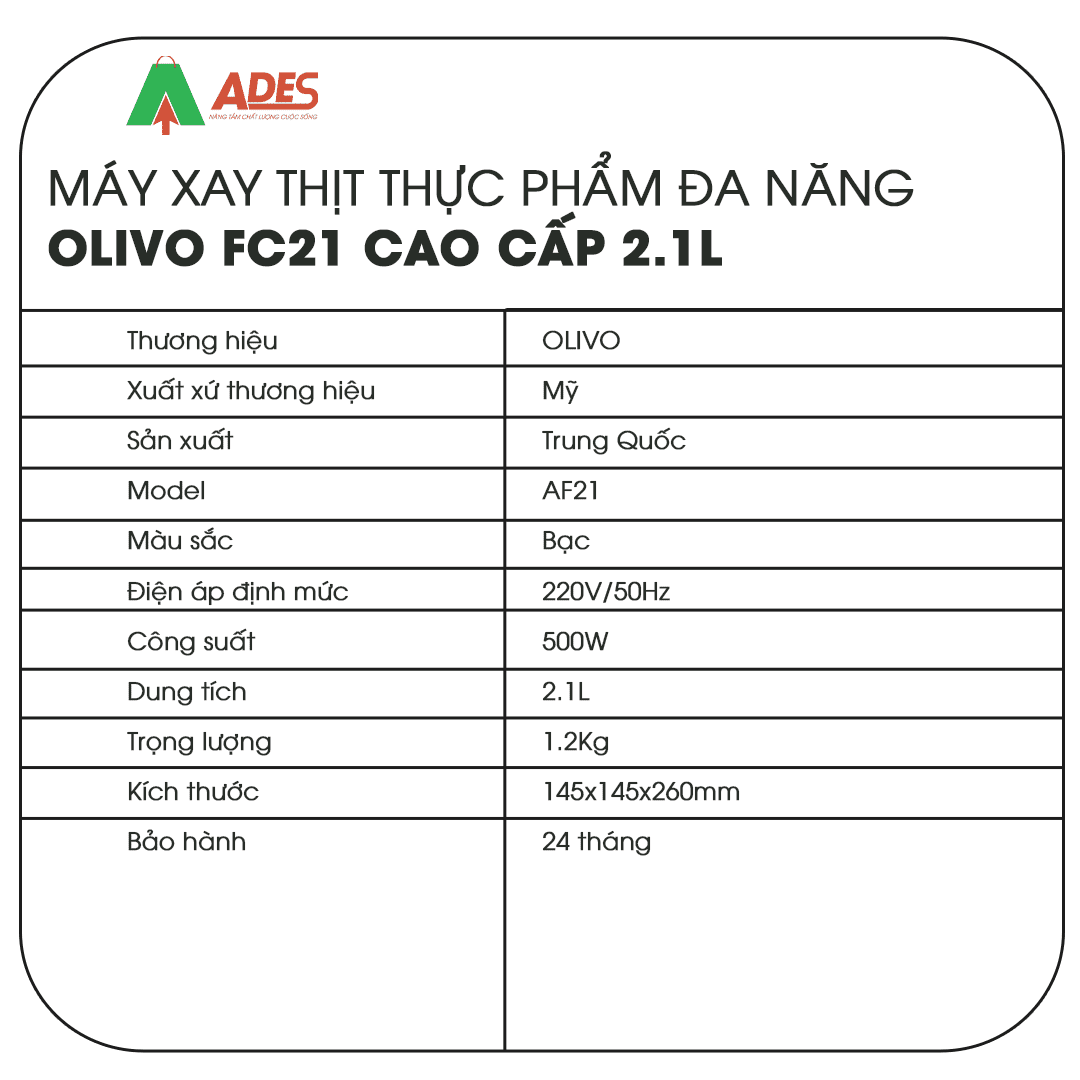 May Xay Thit Thuc Pham Đa Nang OLIVO FC21
