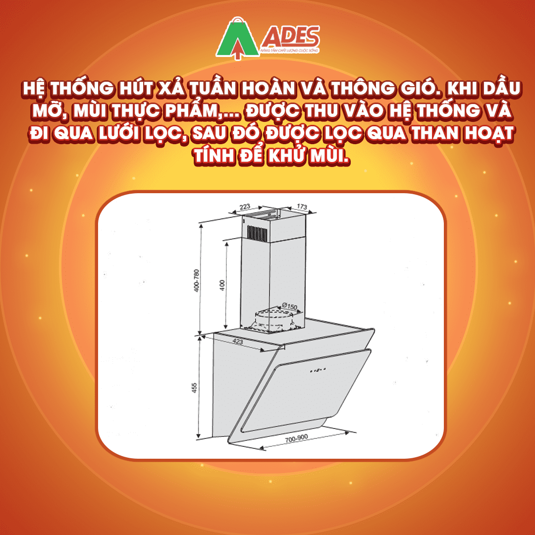 May hut mui Lorca TA-6008C – 70/90cm