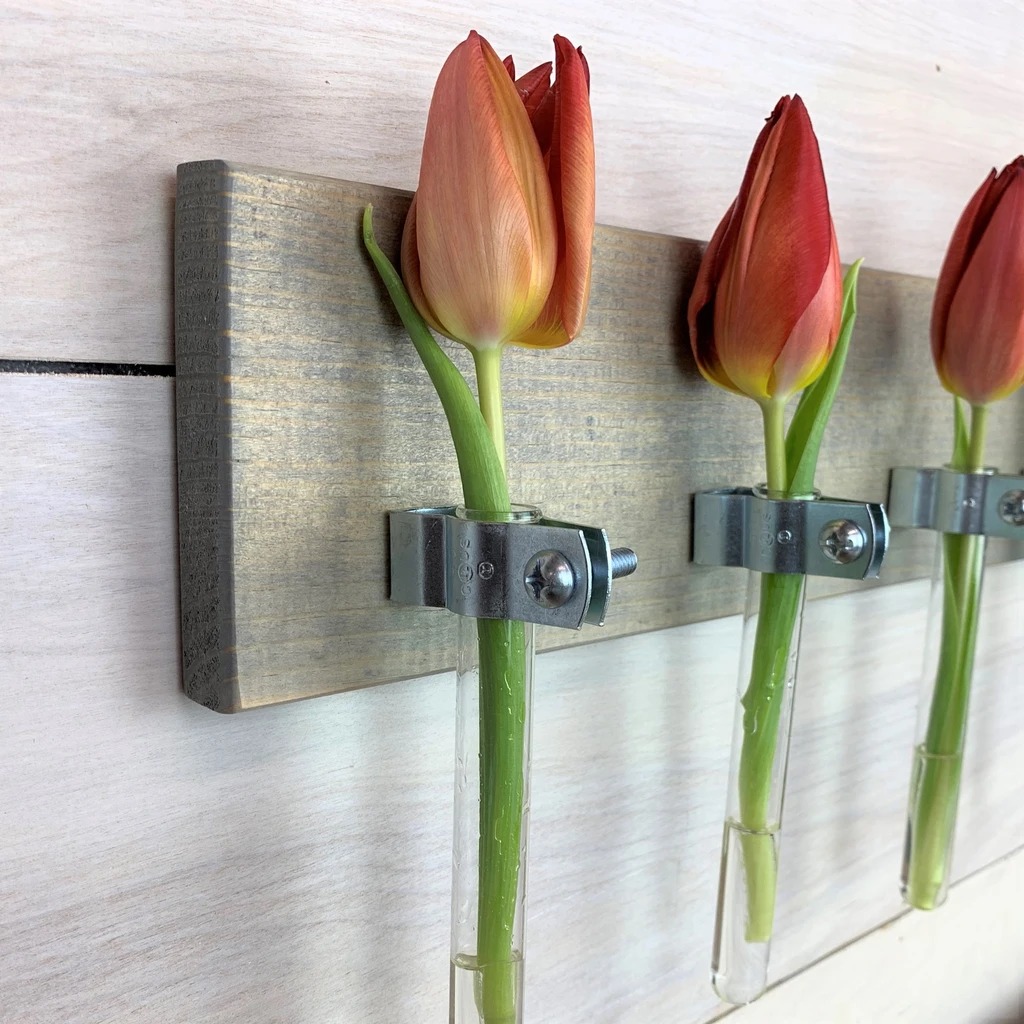 Nhung bong tulip cam trong ong nghiem rat la va doc