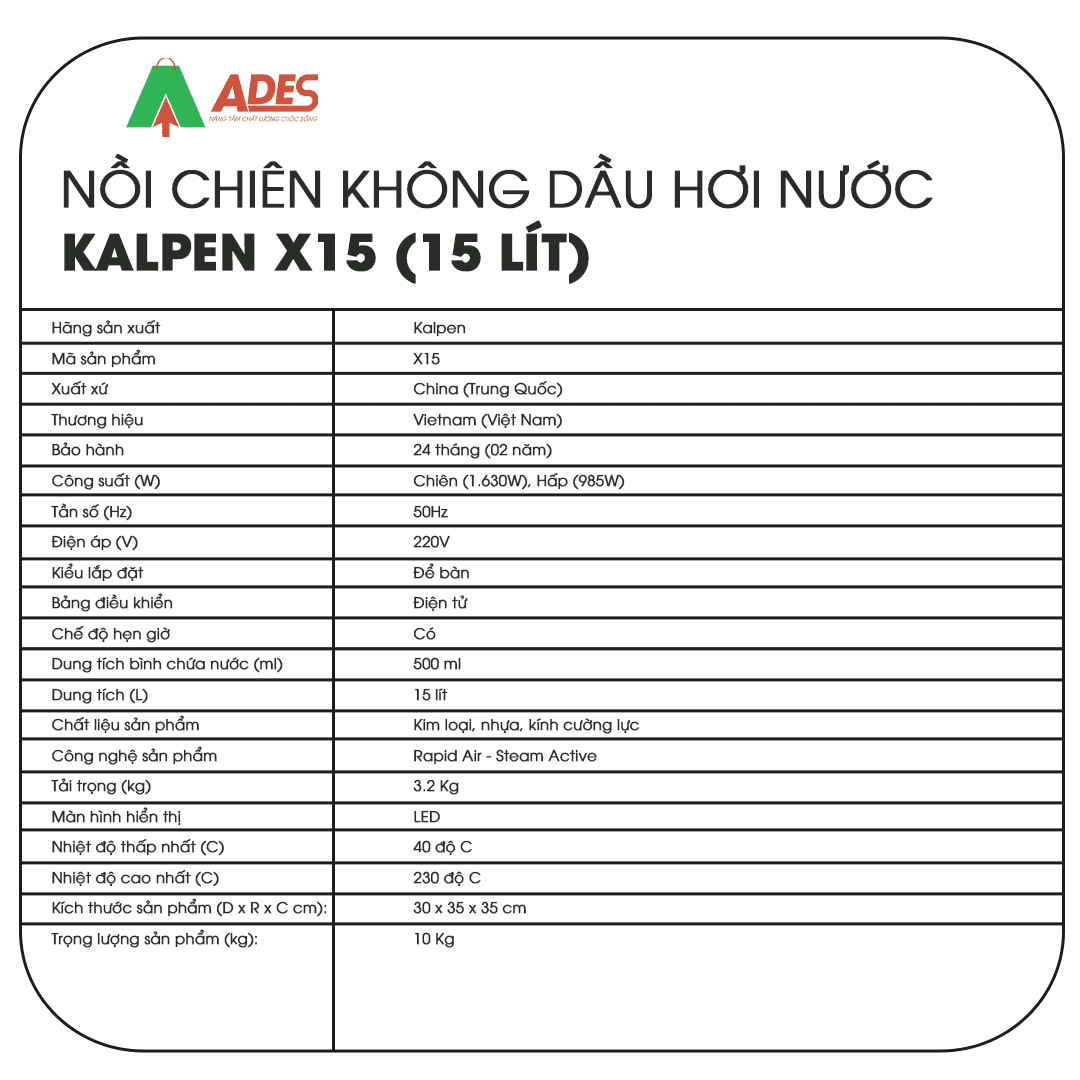 noi chien khong dau Kalpen X15