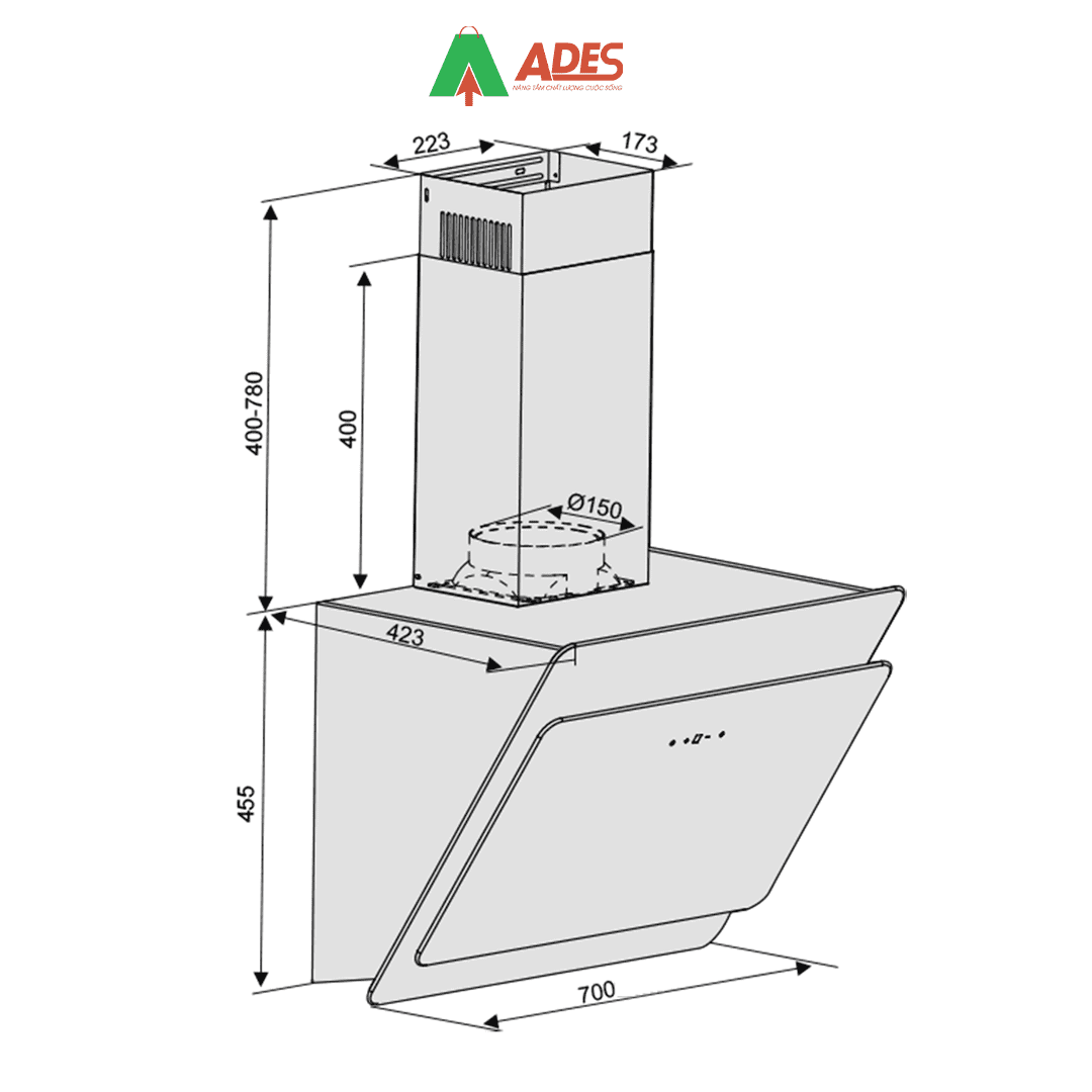 May hut mui Lorca TA-6008C – 70/90cm