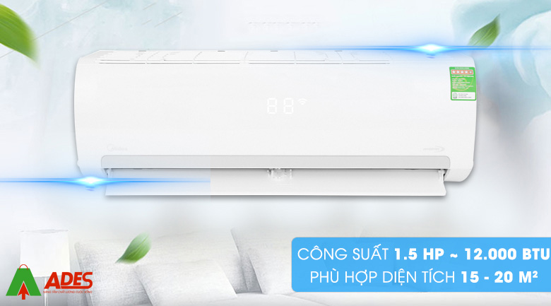 Cong suat lam lanh 1.5 HP Midea Inverter 1.5 HP MSMAIII-13CRDN1