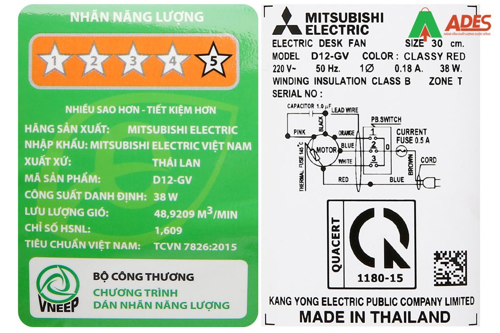 Hinh anh thuc te quat ban Mitsubishi D12-GS/GT CY-RD 