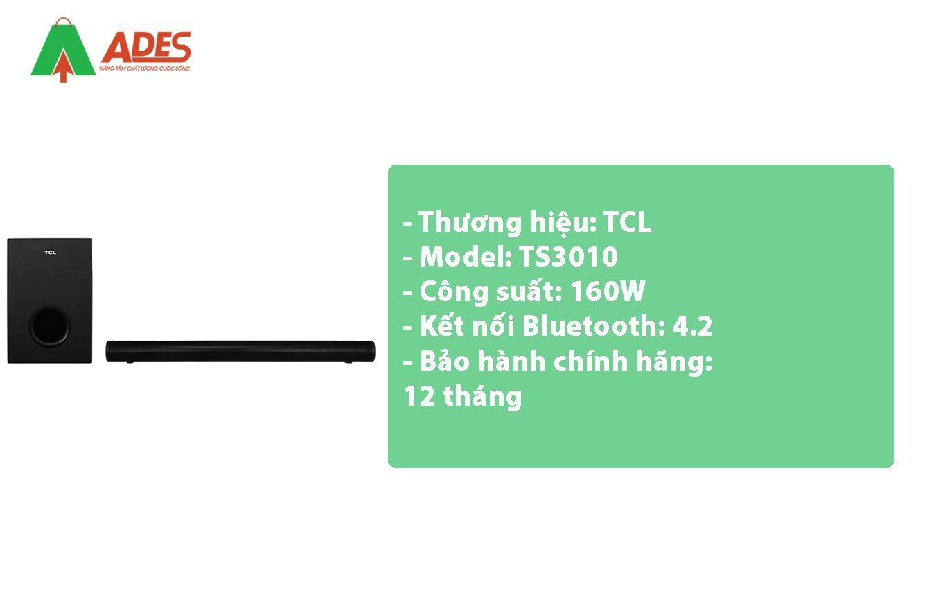 Thong tin ki thuat loa Soundbar TCL TS3010