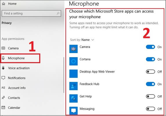 Cách bật mic laptop, máy tính: Bật/ Tắt mic của ứng dụng