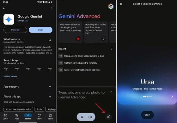 Cách sử dụng Gemini Live đơn giản trên điện thoại