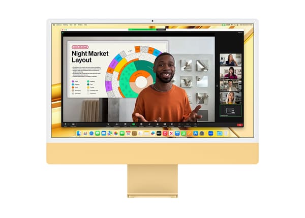 Chất lượng màn hình sắc nét, màu sắc chân thực trên iMac M3