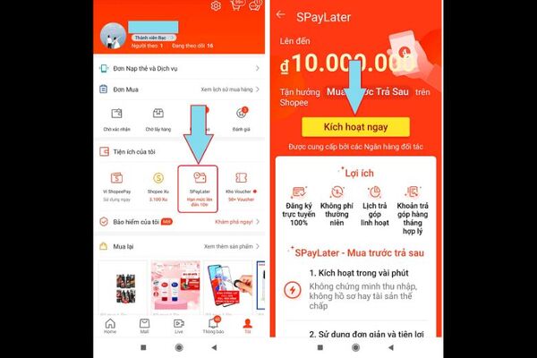 Chọn Kích hoạt ngay