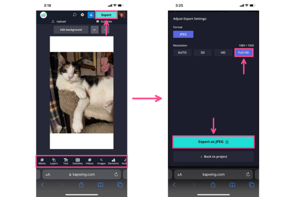 Chọn lưu hình ảnh Full HD