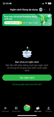 Chọn tạo ngân sách