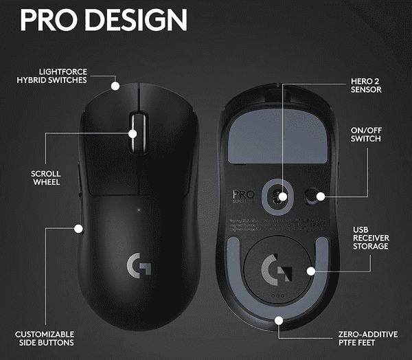 Chuột gaming không dây Logitech G Pro X SuperLight 2
